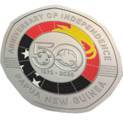 PGK 50toea 50 years commemorative coin